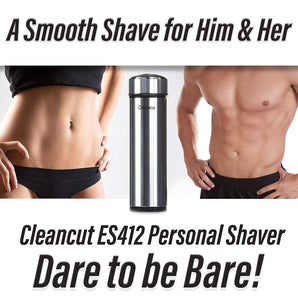 Cleancut Shaver ES412 - Sensitive/Pubic hair shaver for men and women